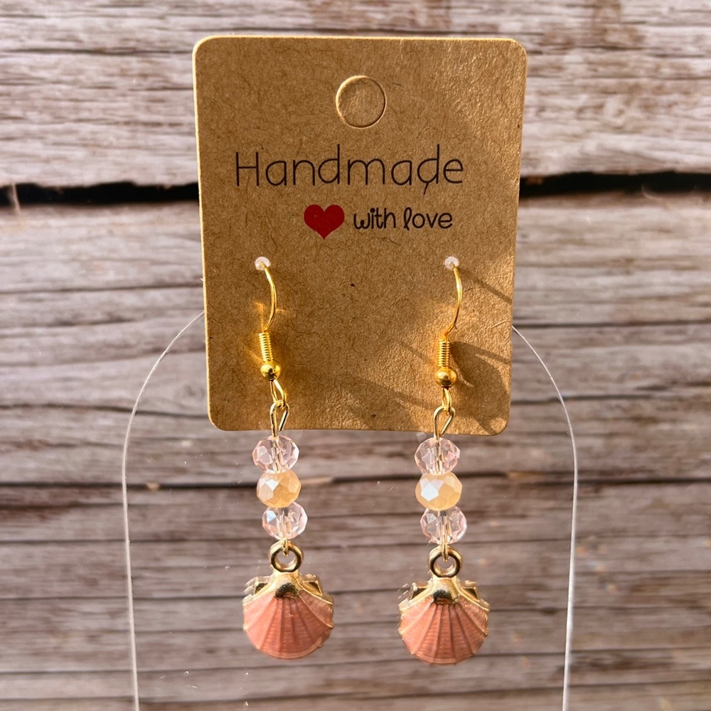 Seashell Dangle Earrings - Picture 7 of 8